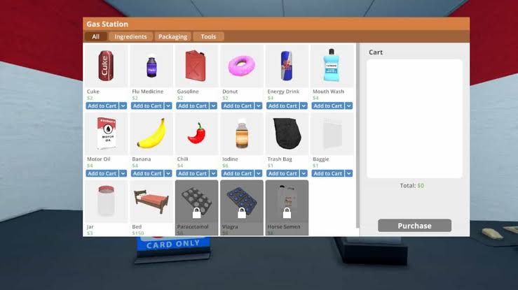 Schedule 1 Ingredient Properties & Costs